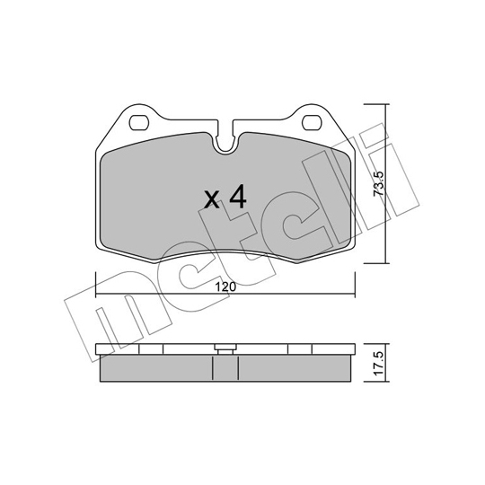 22-0645-0 - Brake Pad Set, disc brake 