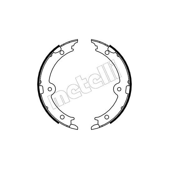 53-0449 - Brake Shoe Set, parking brake 