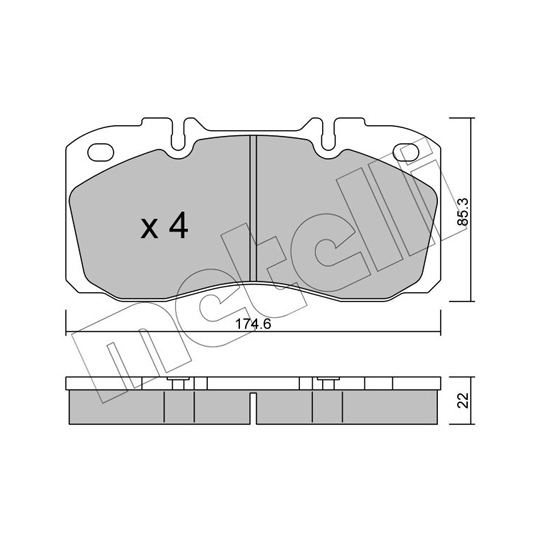 22-0268-0 - Brake Pad Set, disc brake 