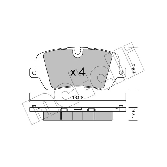 22-1025-0 - Brake Pad Set, disc brake 