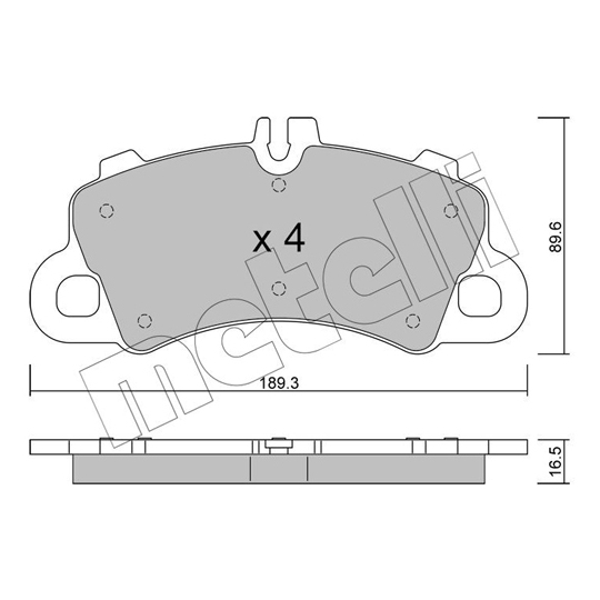 22-1259-0 - Brake Pad Set, disc brake 