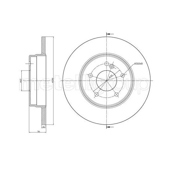 23-0522C - Brake Disc 