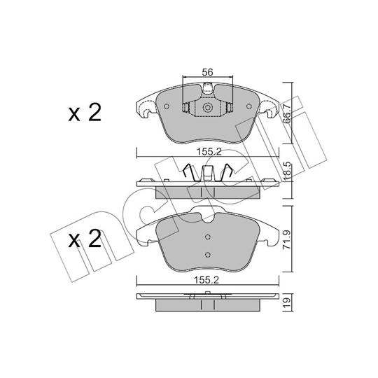 22-0675-3 - Brake Pad Set, disc brake 