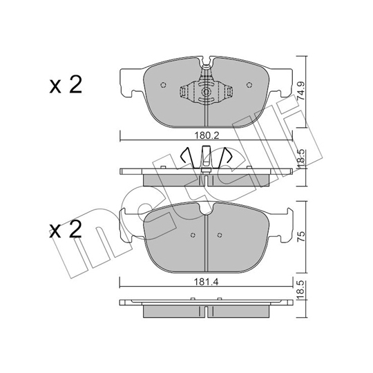 22-1120-0 - Brake Pad Set, disc brake 