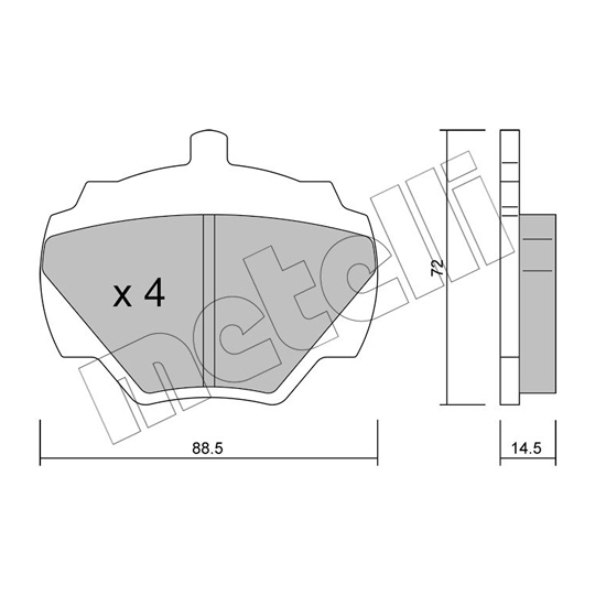 22-0353-0 - Brake Pad Set, disc brake 