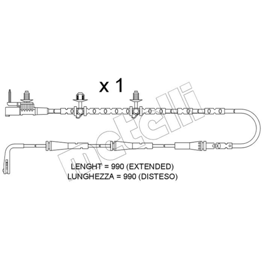 SU.402 - Warning Contact, brake pad wear 