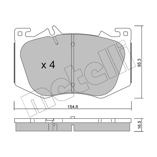 22-1269-0 - Brake Pad Set, disc brake 