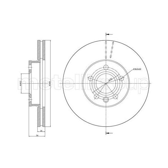 23-0736C - Brake Disc 