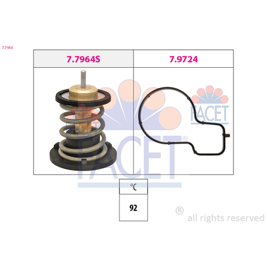 7.7964 - Thermostat, coolant 