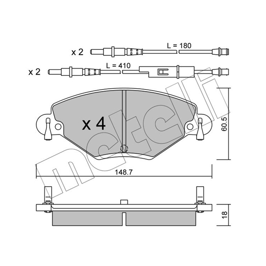 22-0331-0 - Brake Pad Set, disc brake 