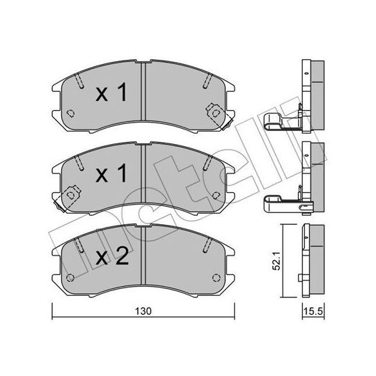 22-0068-0 - Brake Pad Set, disc brake 