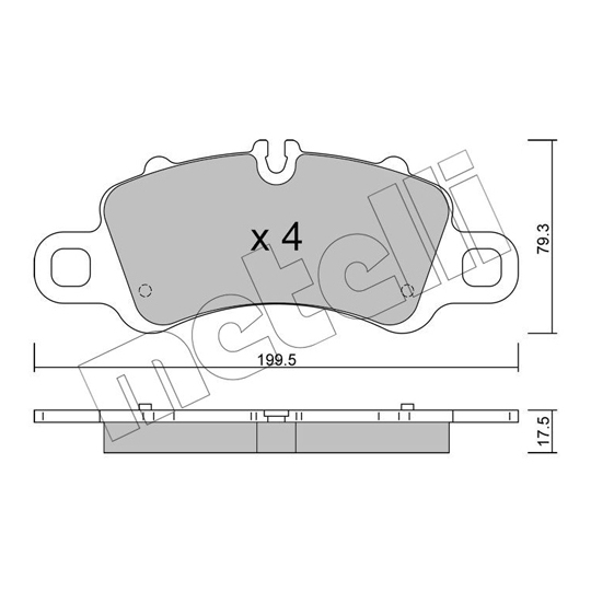 22-1254-0 - Brake Pad Set, disc brake 