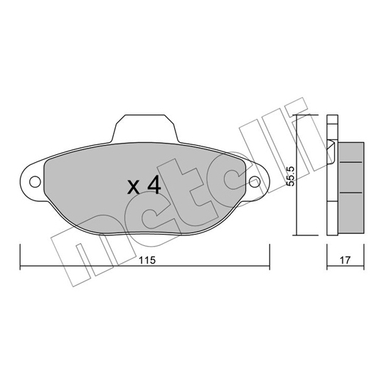 22-0159-1 - Brake Pad Set, disc brake 