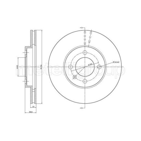 23-0230C - Brake Disc 