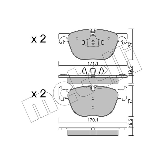 22-0770-0 - Brake Pad Set, disc brake 