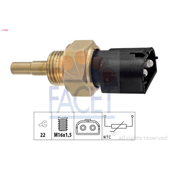 7.3409 - Sensor, coolant temperature 