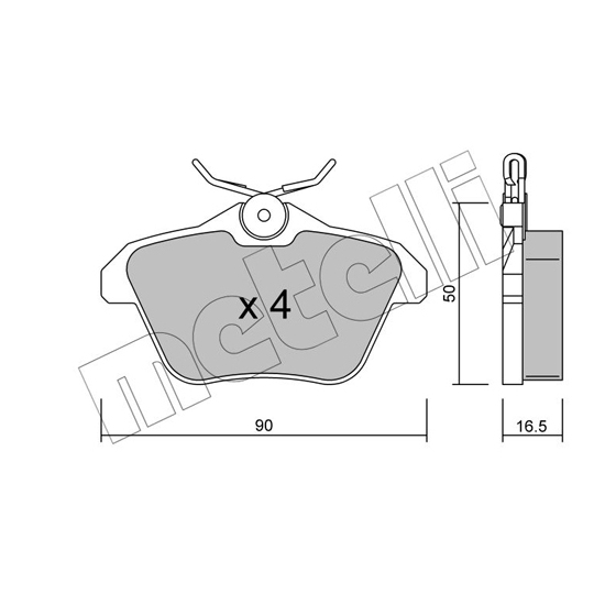 22-0113-0 - Brake Pad Set, disc brake 