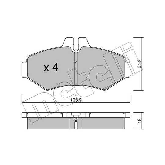 22-0572-0 - Brake Pad Set, disc brake 