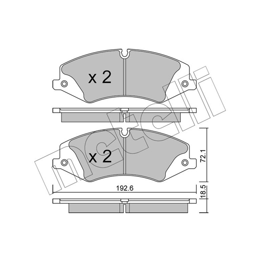 22-0836-0 - Brake Pad Set, disc brake 