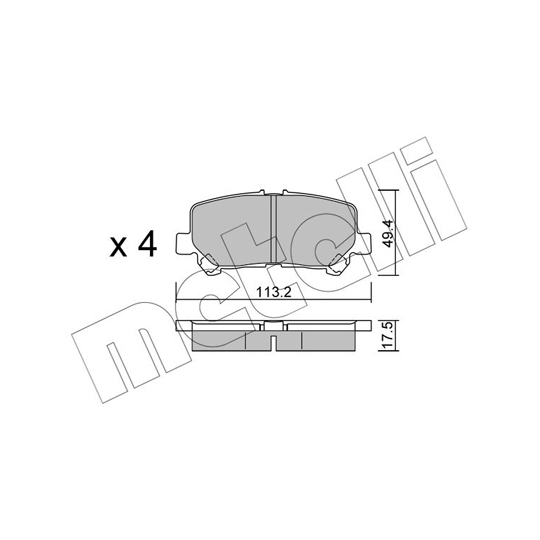 22-1292-0 - Brake Pad Set, disc brake 