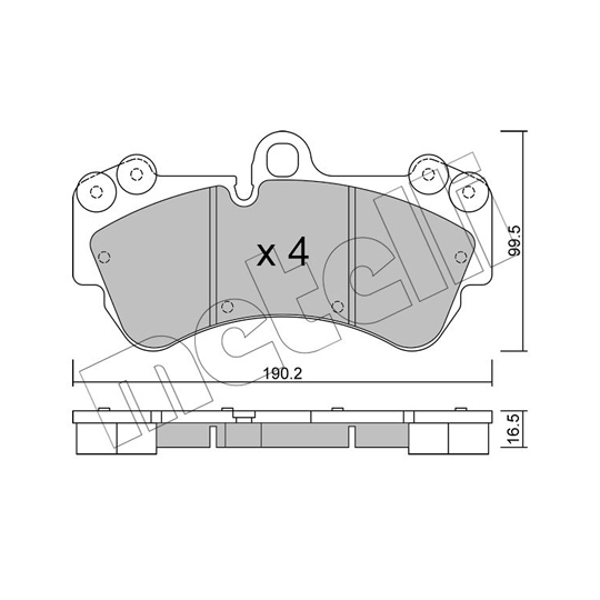 22-0653-0 - Brake Pad Set, disc brake 