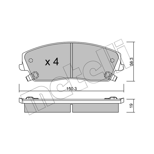 22-0716-0 - Brake Pad Set, disc brake 