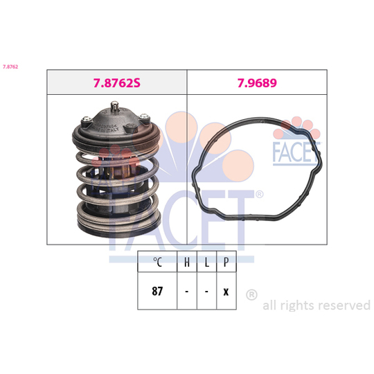 7.8762 - Thermostat, coolant 