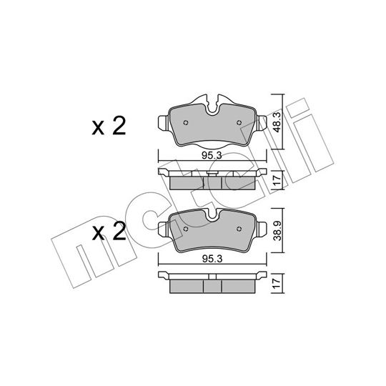 22-0769-0 - Brake Pad Set, disc brake 