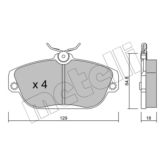 22-0132-0 - Brake Pad Set, disc brake 