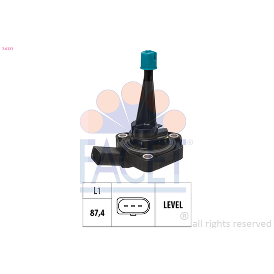 7.0227 - Sensor, motoroljenivå 