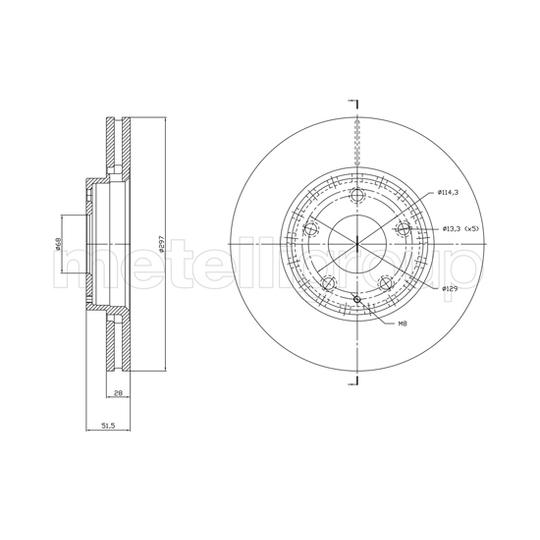 23-1850C - Brake Disc 