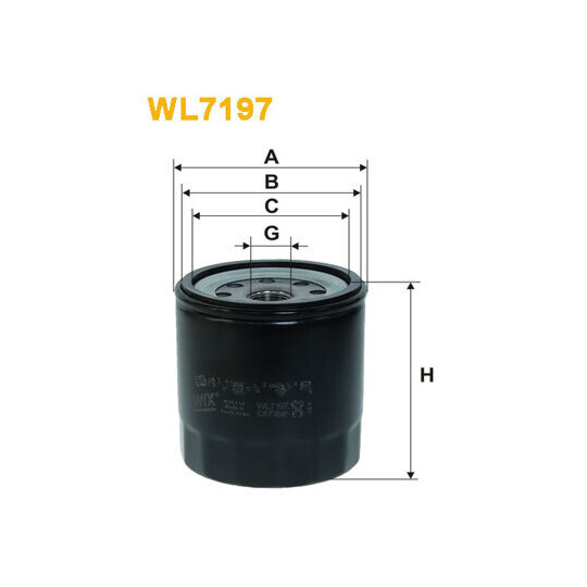 WL7197 - Oil filter 