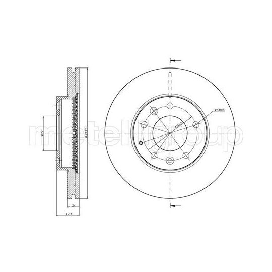 23-0901C - Brake Disc 