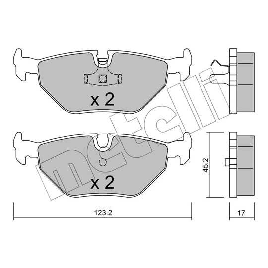 22-0180-0 - Brake Pad Set, disc brake 