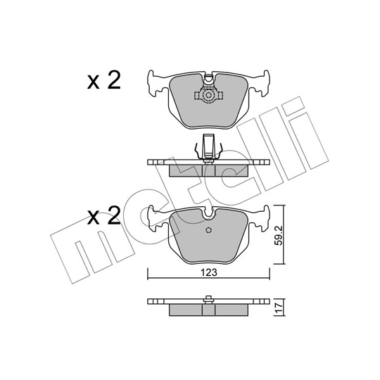 22-0560-0 - Brake Pad Set, disc brake 