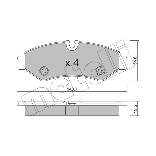 22-1275-0 - Brake Pad Set, disc brake 