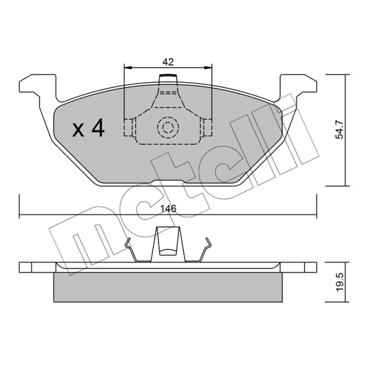 22-0211-0 - Piduriklotsi komplekt,ketaspidur 