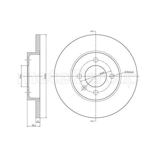 23-0186C - Brake Disc 