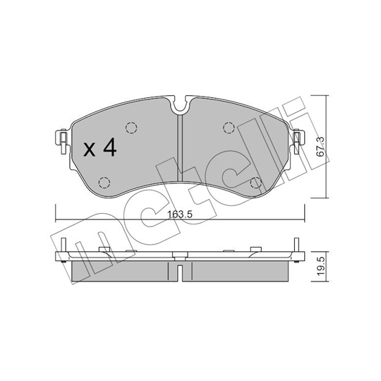 22-1173-1 - Brake Pad Set, disc brake 