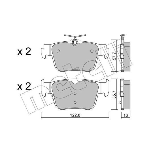 22-1317-0 - Brake Pad Set, disc brake 