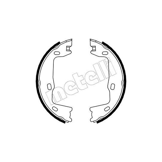 53-0302 - Brake Shoe Set, parking brake 