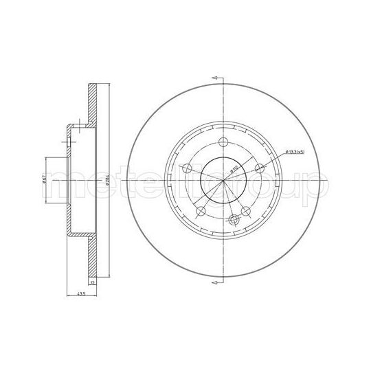 23-0313C - Brake Disc 