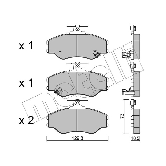 22-0366-0 - Brake Pad Set, disc brake 