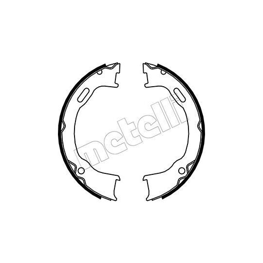 53-0364 - Brake Shoe Set, parking brake 