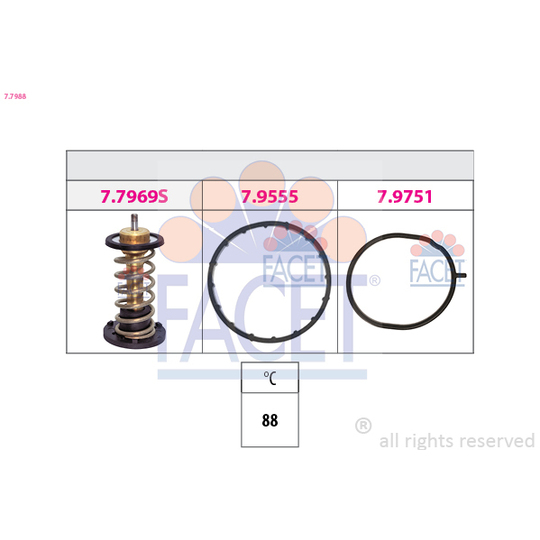 7.7988 - Termostaat, Jahutusvedelik 