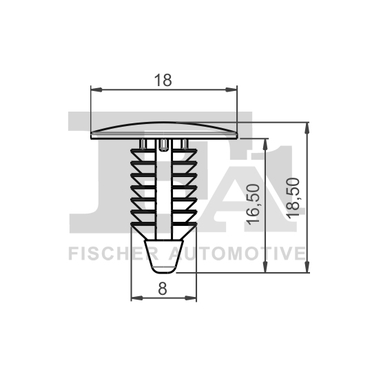 89-10002.5 - Clip, trim/protection strip 