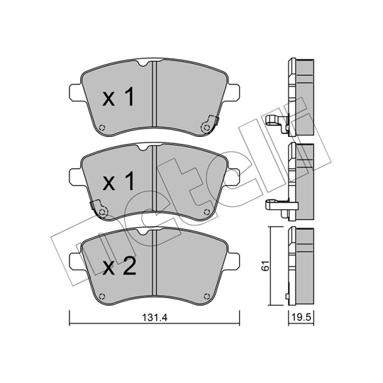 22-0913-0 - Brake Pad Set, disc brake 