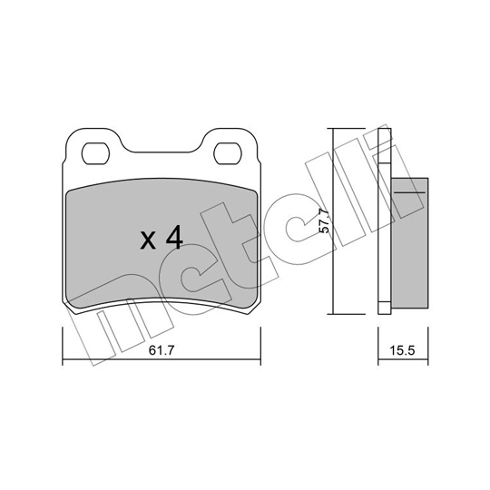 22-0141-0 - Brake Pad Set, disc brake 