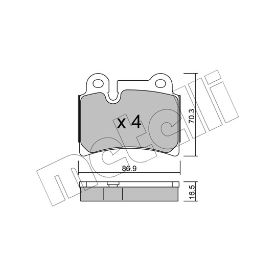 22-0660-0 - Brake Pad Set, disc brake 