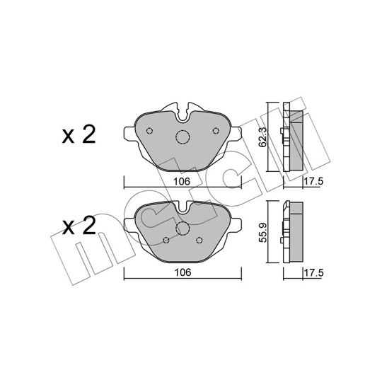 22-0920-0 - Brake Pad Set, disc brake 